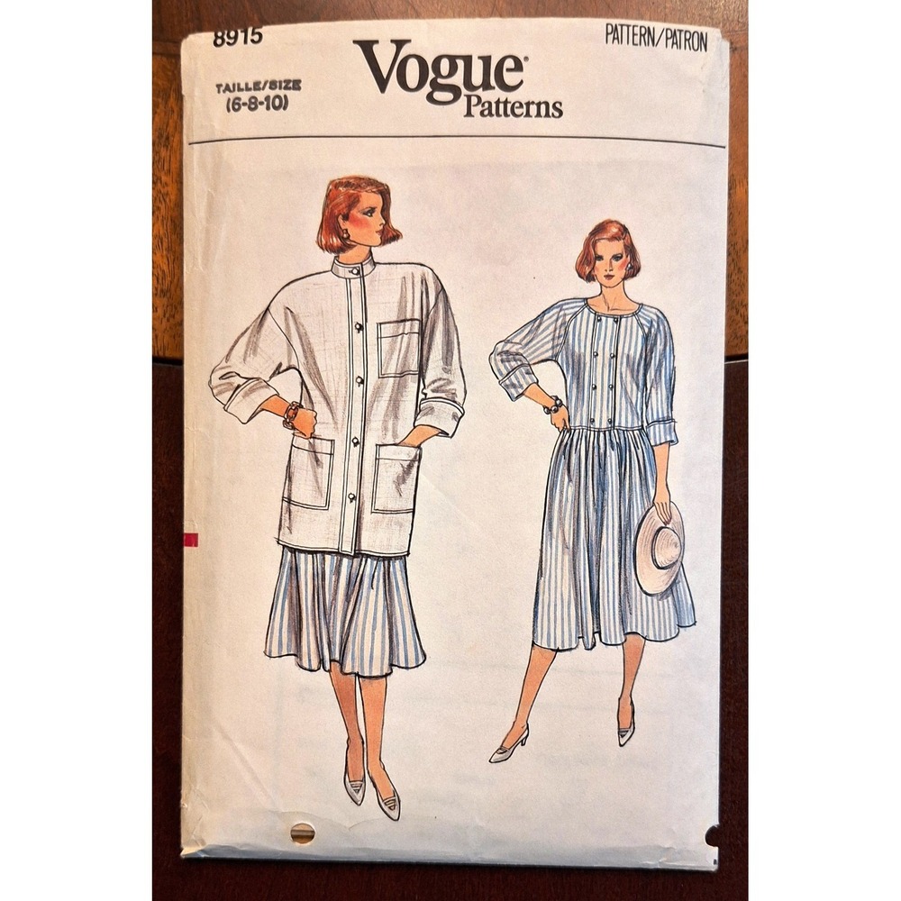 Vogue  Misses' jacket and dress pattern #8915 Size‎ 6-8-10